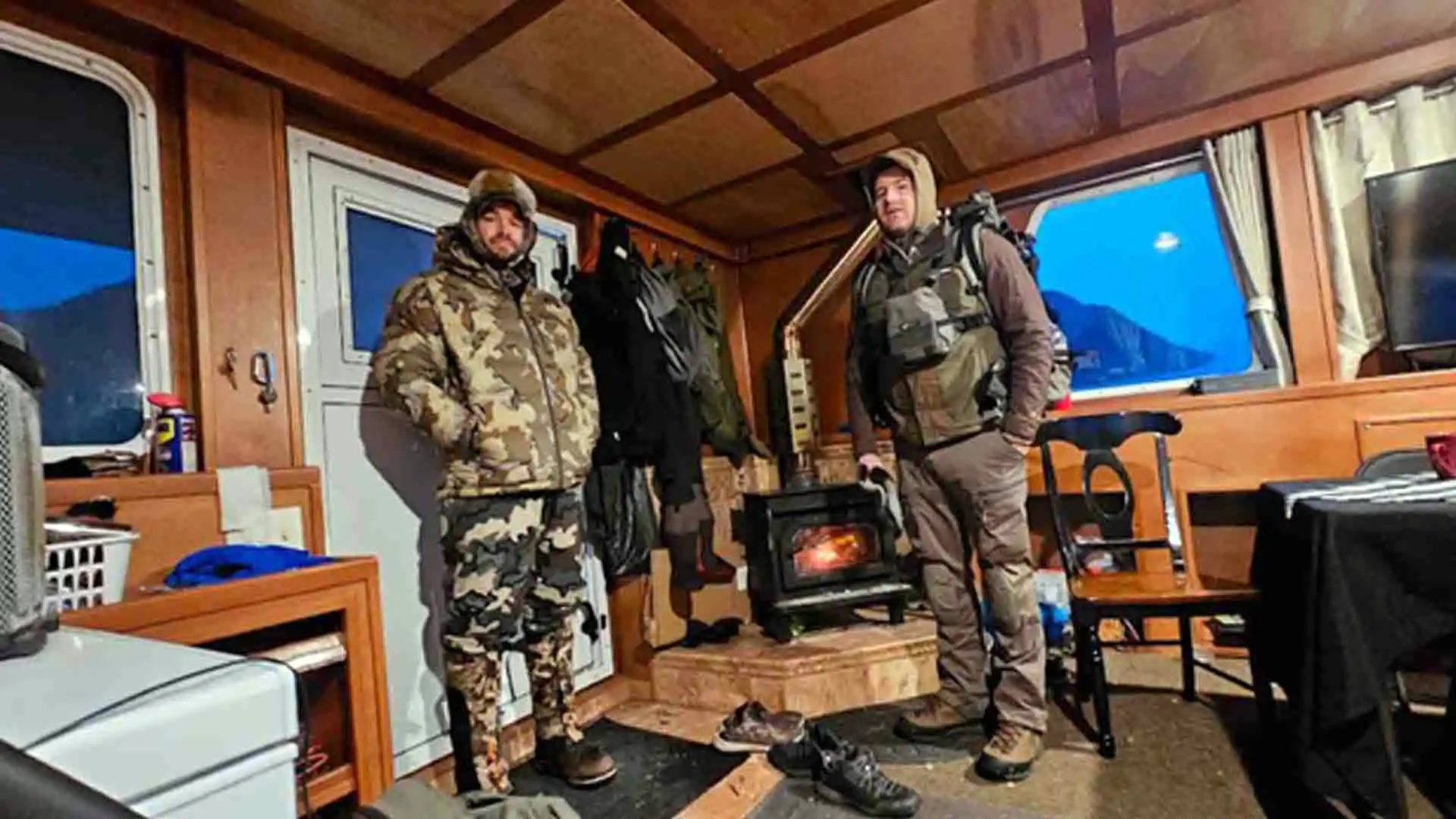 Woodstove Warm up around the woodstove in the Liveaboard's Lounge area.