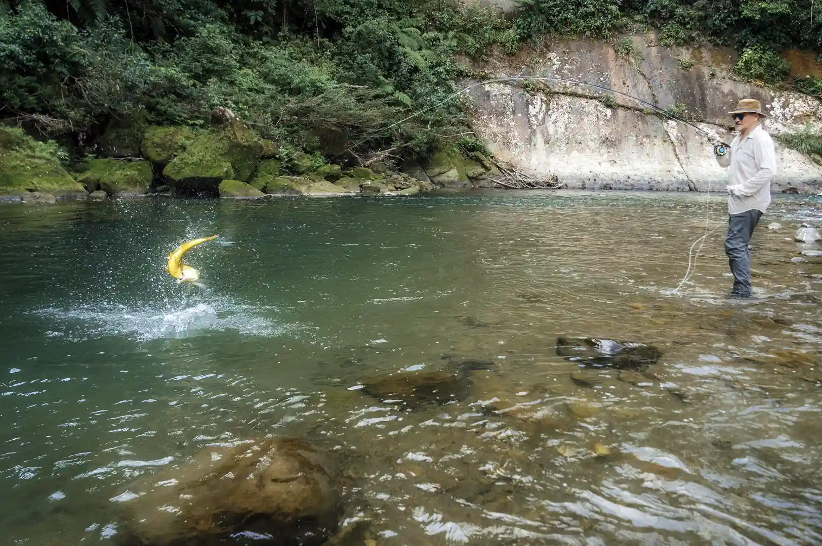 Heli-Fishing Trips Tsimane Lodge Heli-fishing for golden dorado in Bolivia