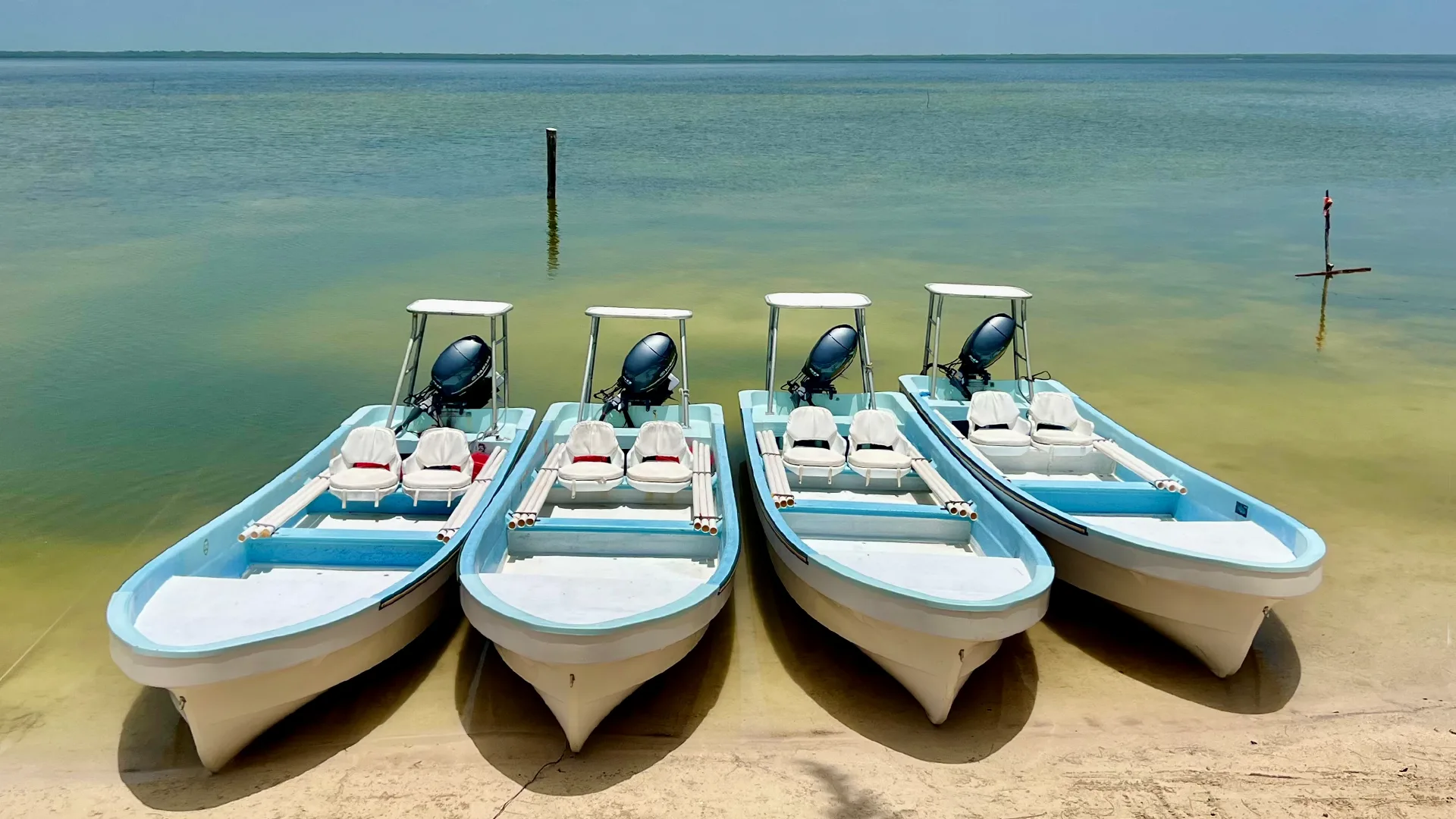 23-foot Pangas Flyfish the Isla Blanca fishery in Mexico for tarpon and permit from 23-foot pangas.