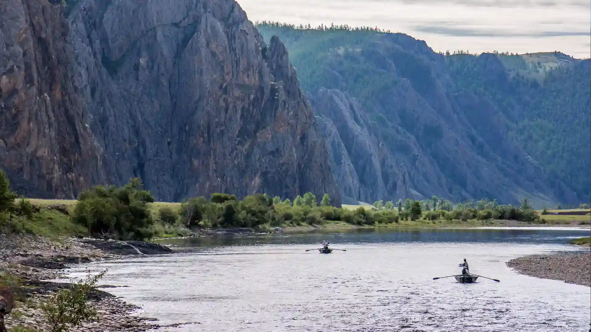 Taimen River Flyfish this breathtaking freestone river in Mongolia for taimen and lenok with Fish Mongolia.
