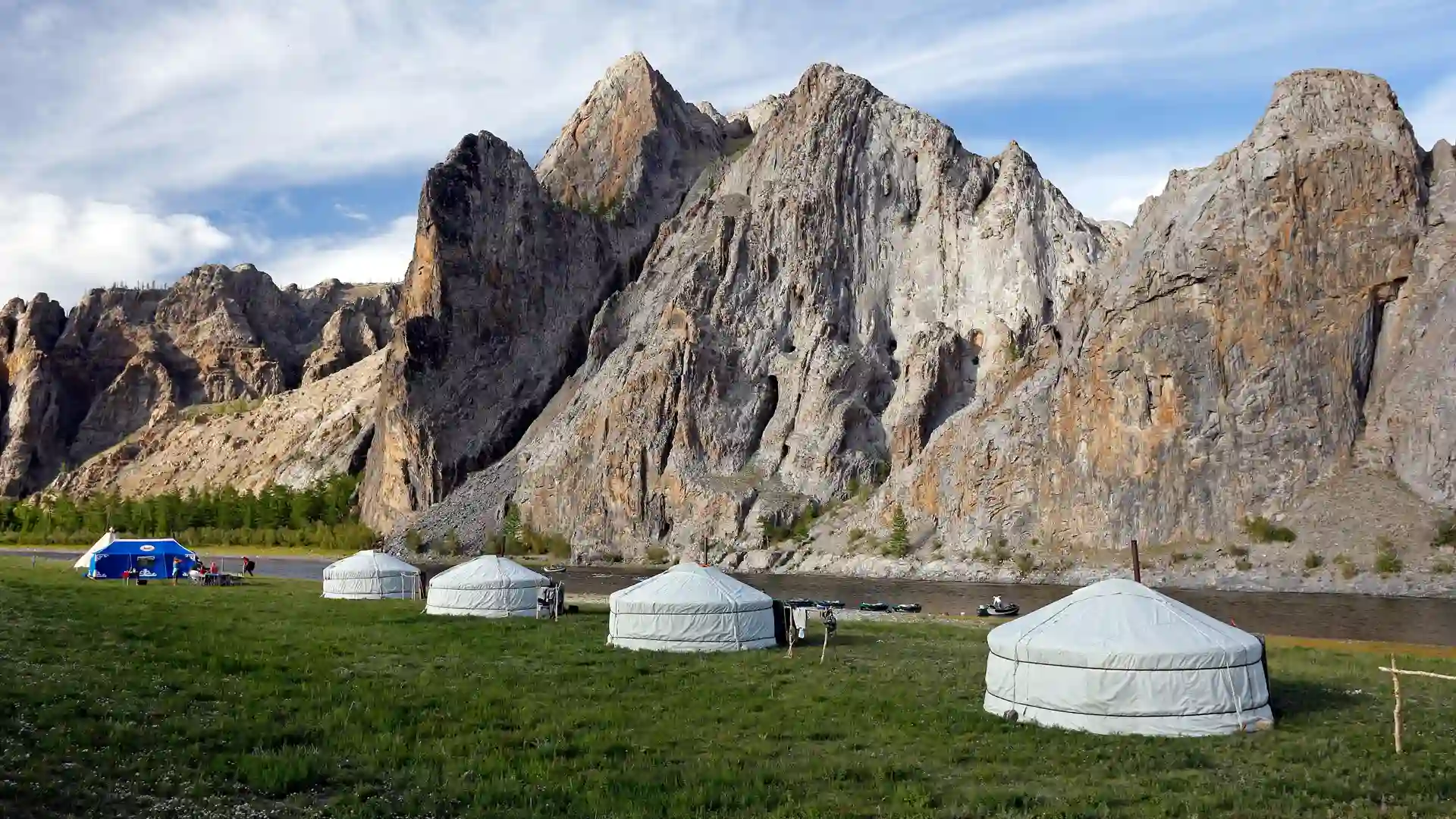Gers For this remote Mongolian taimen fishing adventure, you'll stay in Nordic tents and gers also known as yurts.