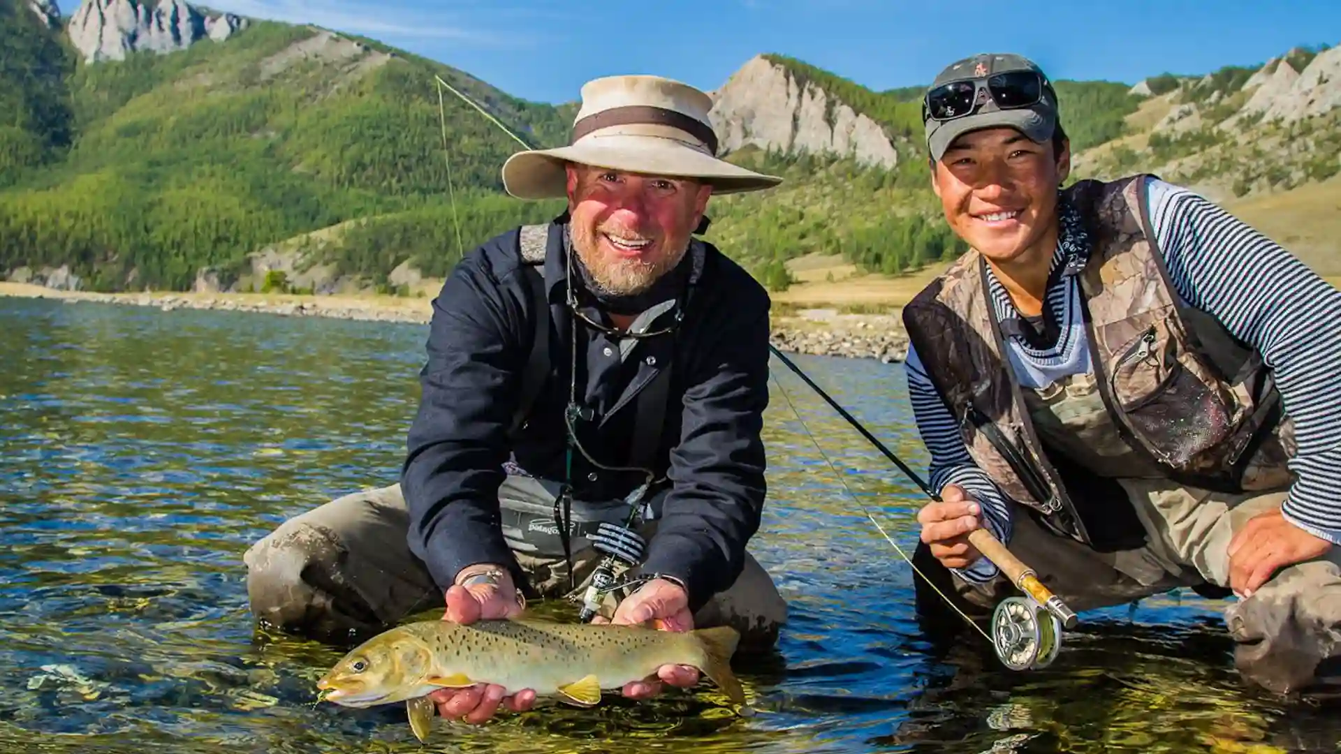Lenok Mongolian trout are called Lenok.