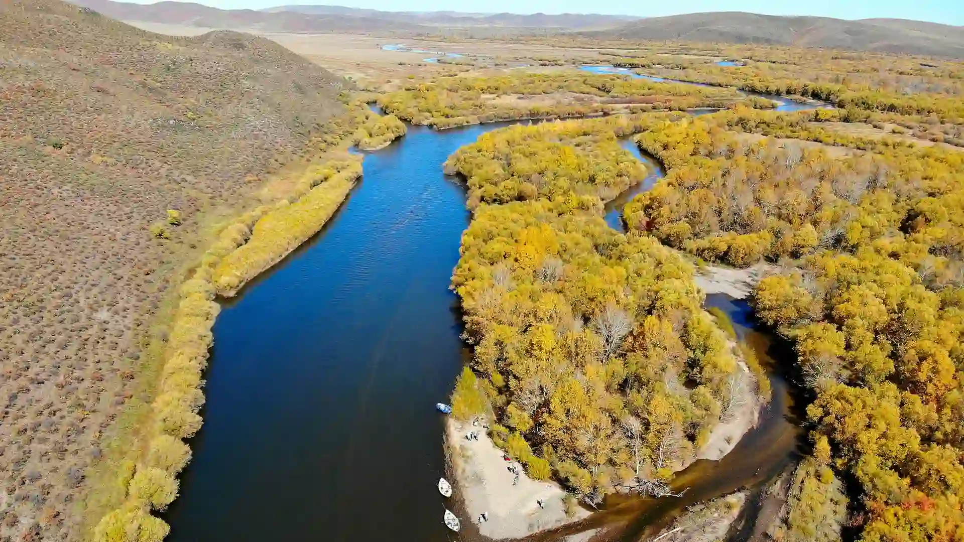 Flyfish the Lower River for taimen with Mongolia River Outfitters. Lower River